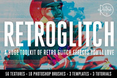 RetroGlitch   Photoshop Bundle