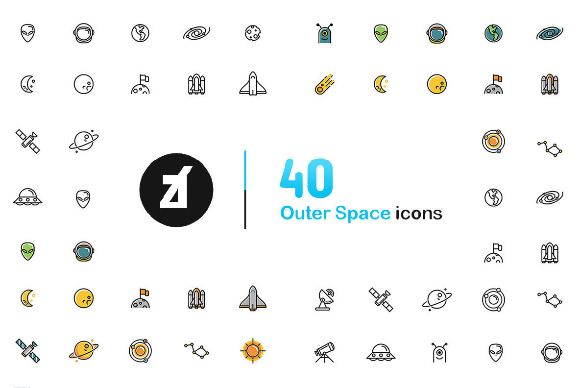 40 Space Icons 1
