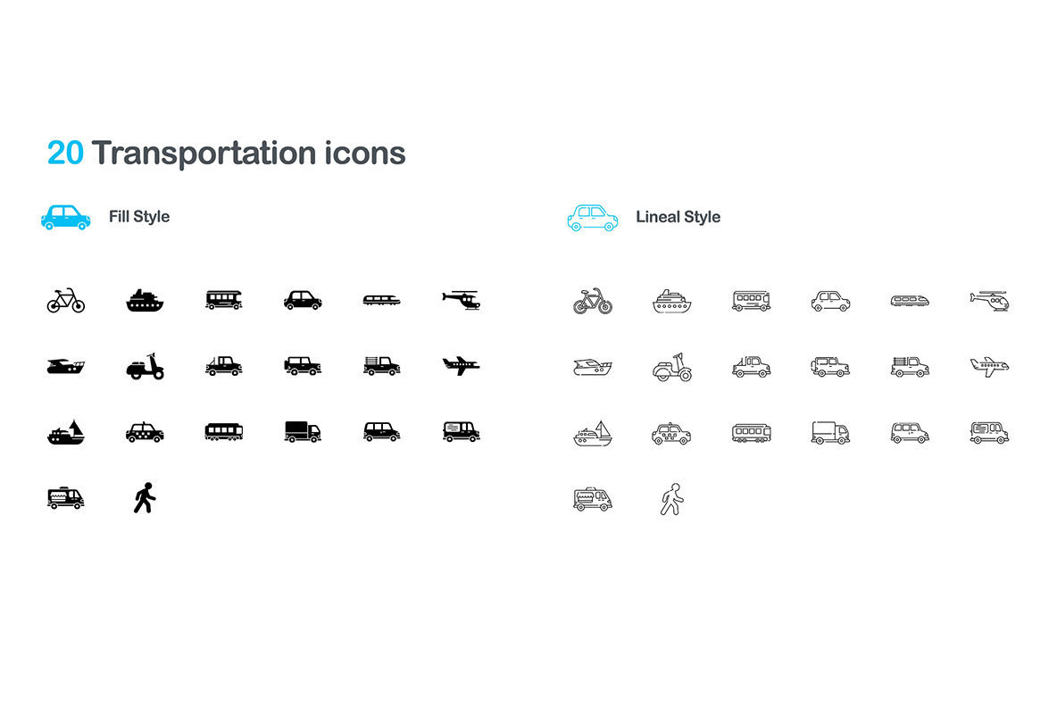 100 Transportation Icons 100 Transportation Icons