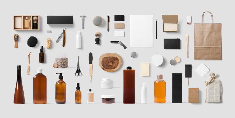 Cosmetics   Barber Mockup