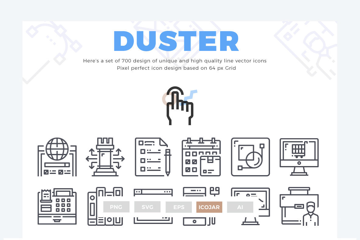 700 Duster Line Icon Collection 700 Duster Line Icon Collection
