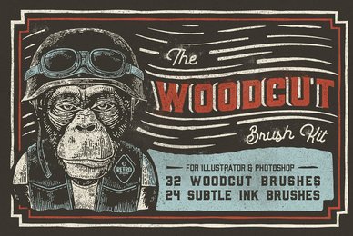 The Woodcut Brush Kit