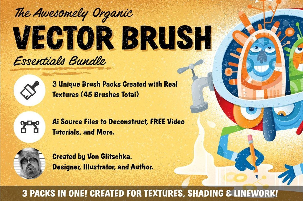 The Awesomely Organic Vector Brush Essential Bundle The Awesomely Organic Vector Brush Essential Bundle
