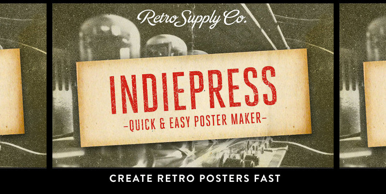IndiePress   Vintage Poster Maker