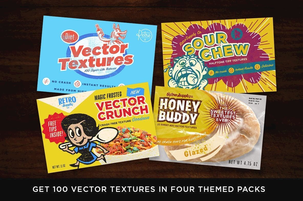 Diet Vector Textures Bundle 2