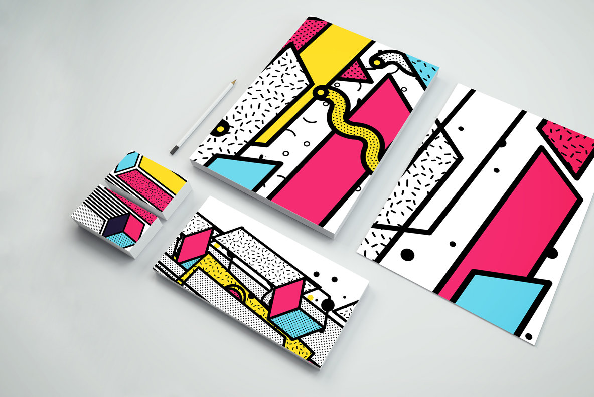 40 Neo Memphis Backgrounds 13