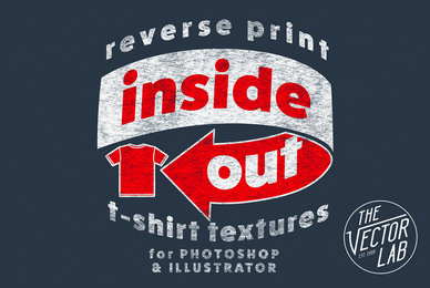 Inside Out Reverse Print T Shirt Textures