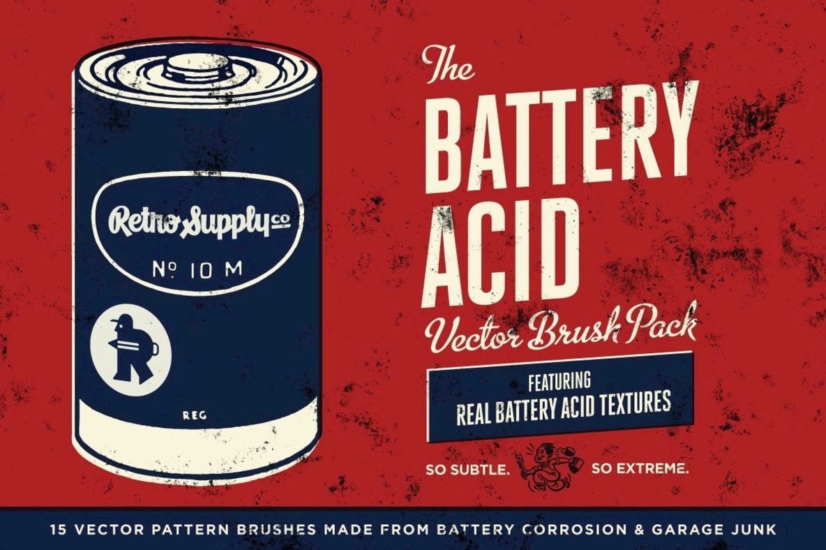 Battery Acid Vector Brushes Battery Acid Vector Brushes