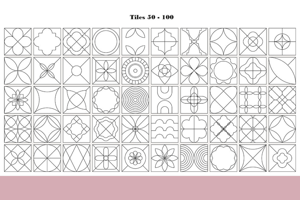 100 Tiles Patterns 3