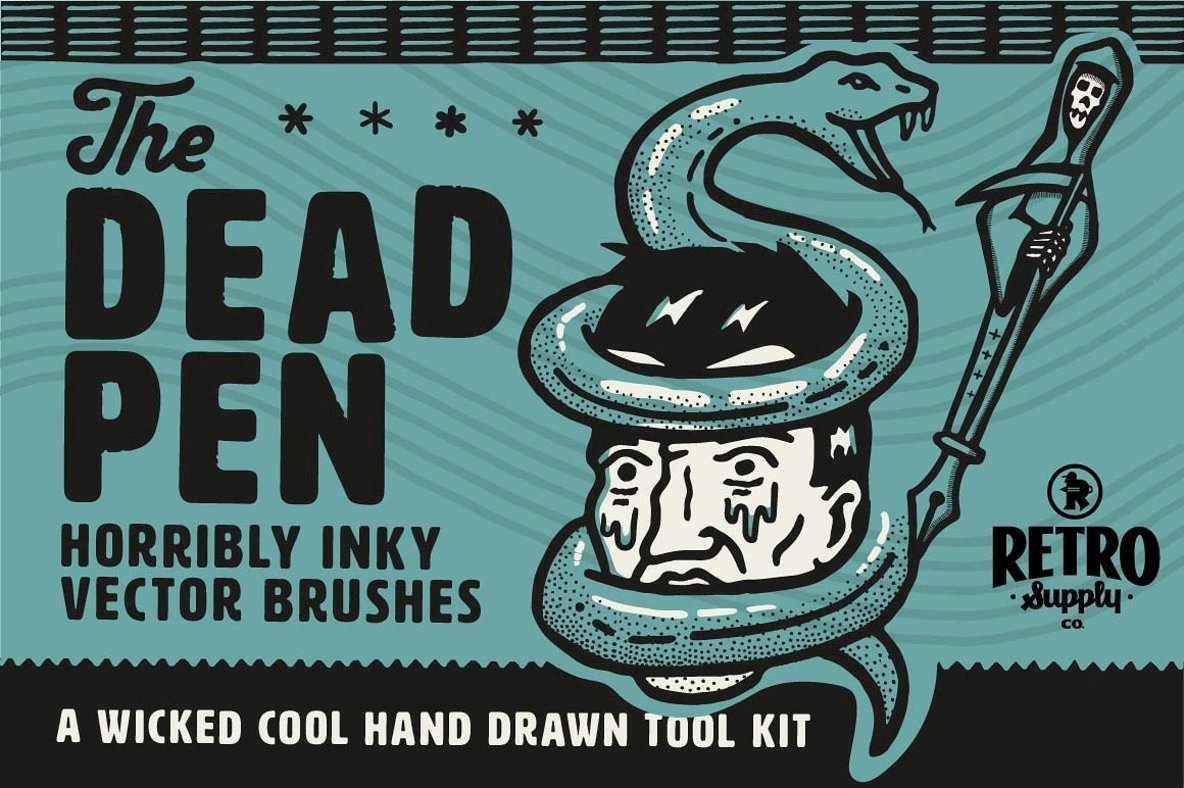 The Dead Pen A Wicked Cool Hand Drawn Toolkit The Dead Pen A Wicked Cool Hand Drawn Toolkit