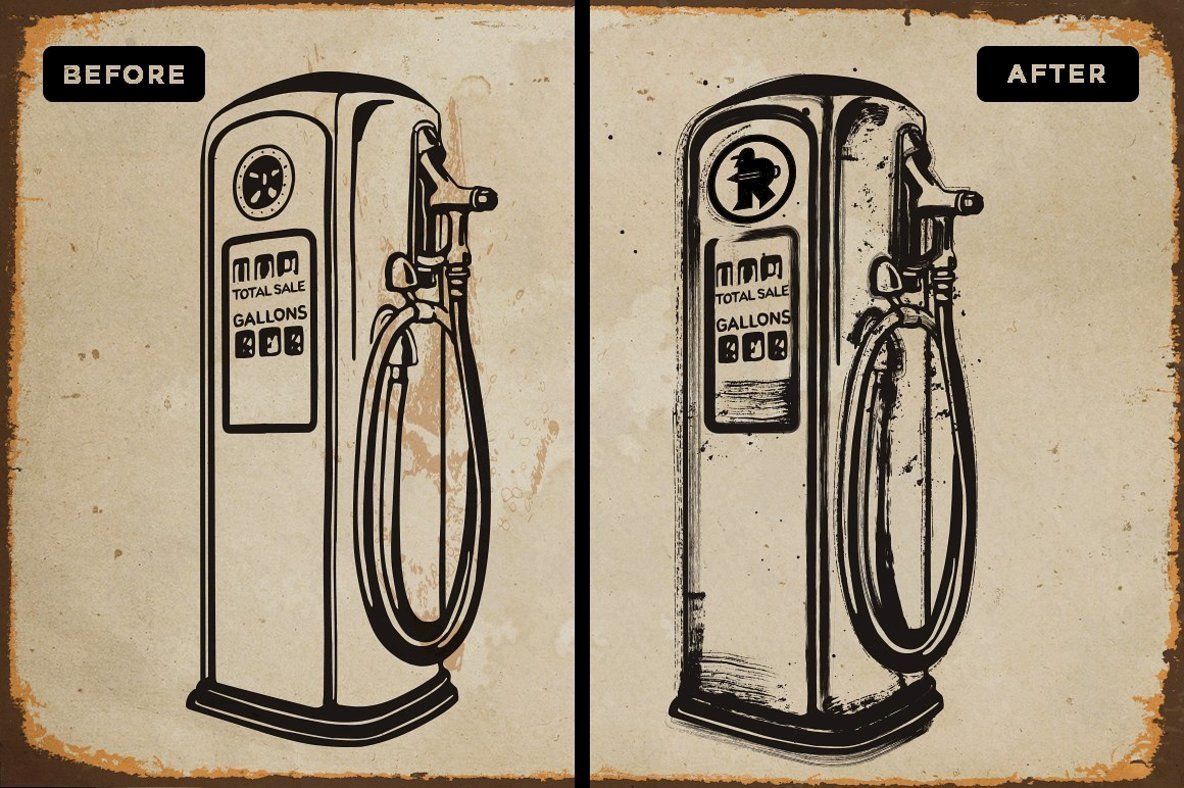 Fuel Station Vector Brushes Fuel Station Vector Brushes