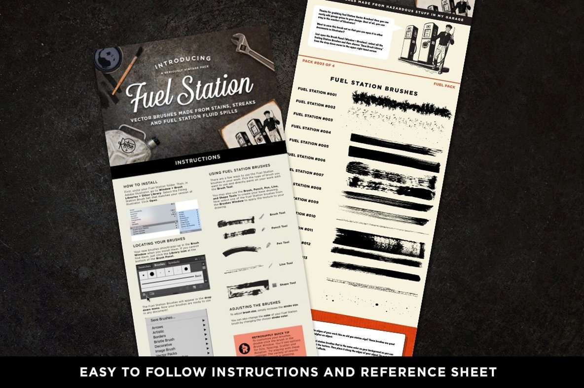 Fuel Station Vector Brushes Fuel Station Vector Brushes