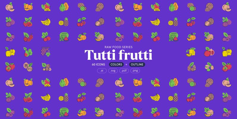 Tutti Frutti   Food Icons