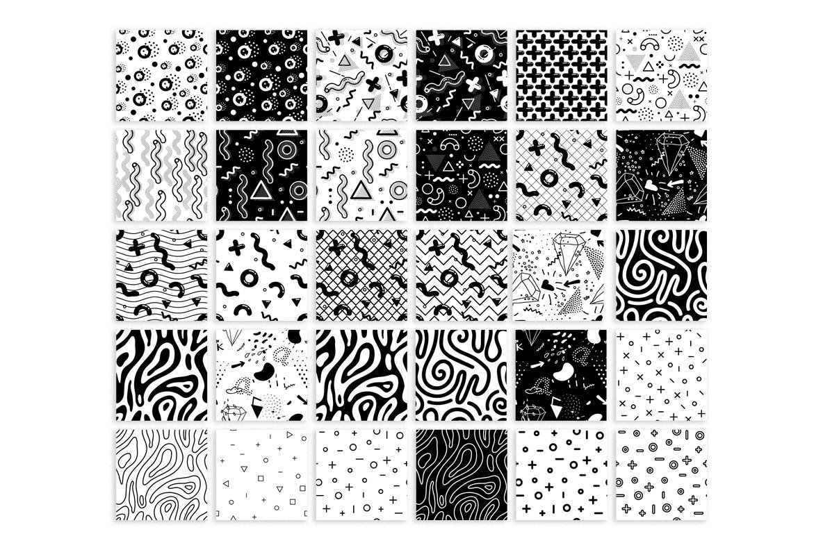 50 Memphis Seamless Patterns 6