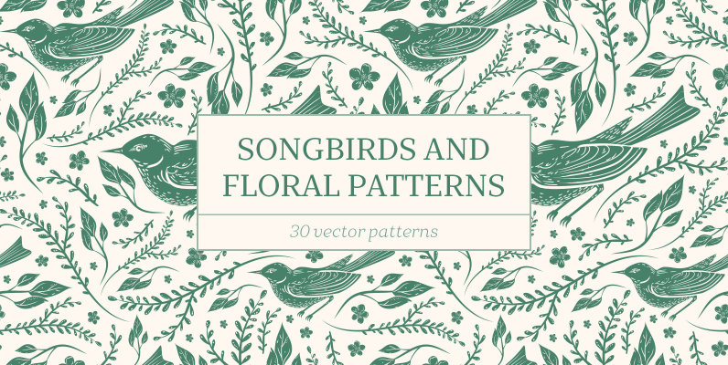 Songbirds and Floral Patterns