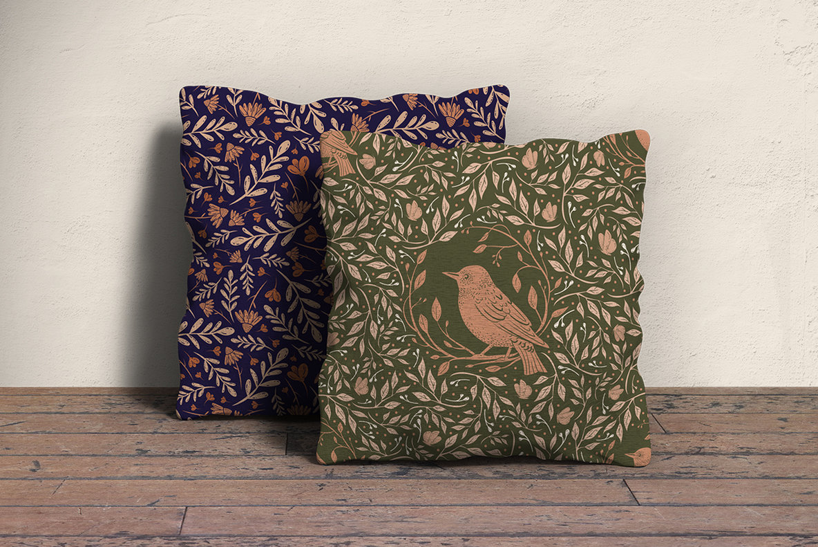 Songbirds and Floral Patterns Songbirds and Floral Patterns