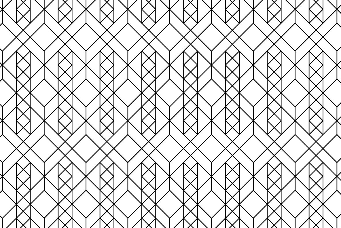 12 Linear Geometric Patterns Part 1 12 Linear Geometric Patterns Part 1