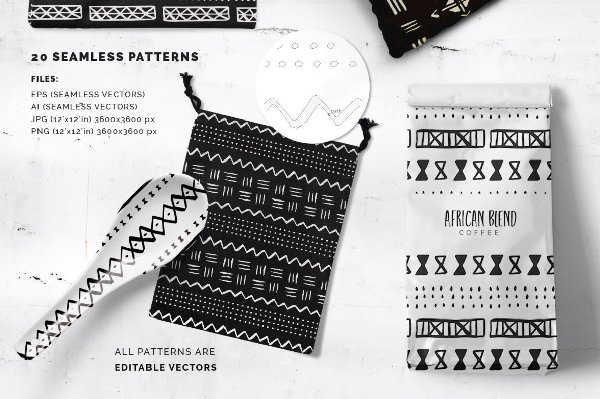 African Mudcloth Patterns 2