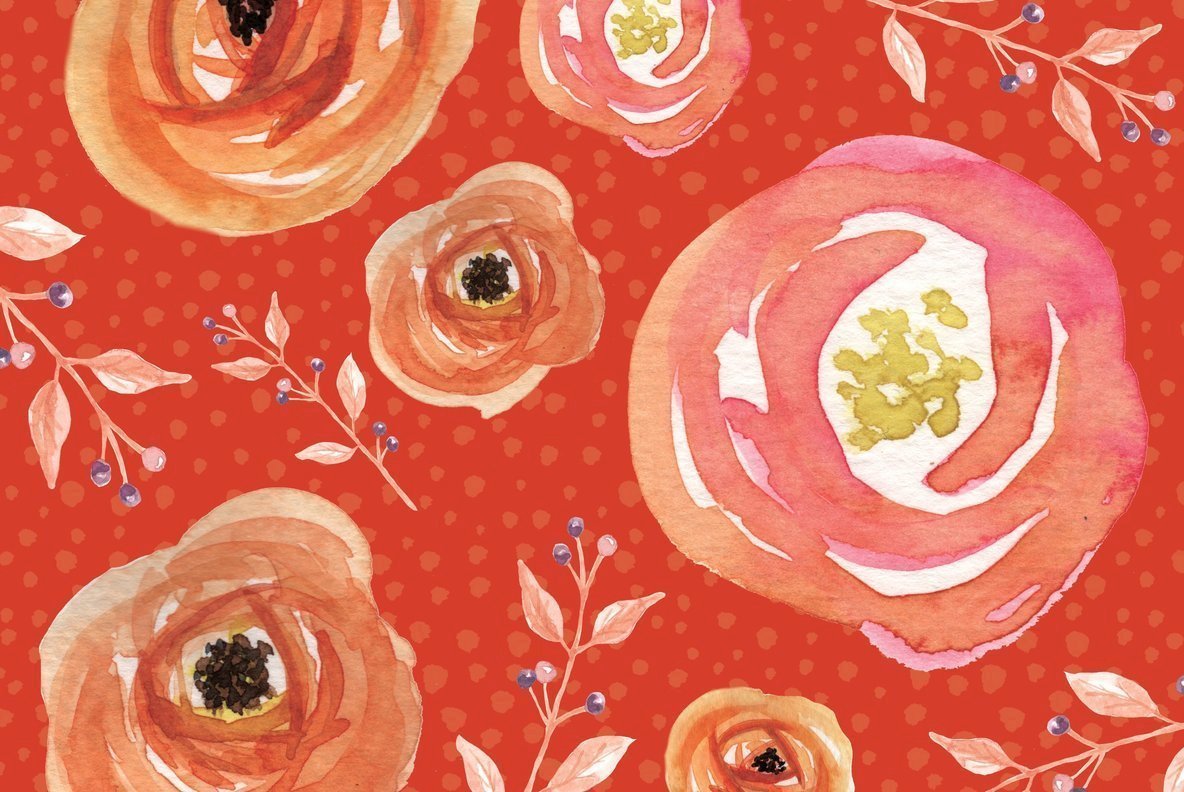 Auburn Autumn Fall Watercolor Package 2