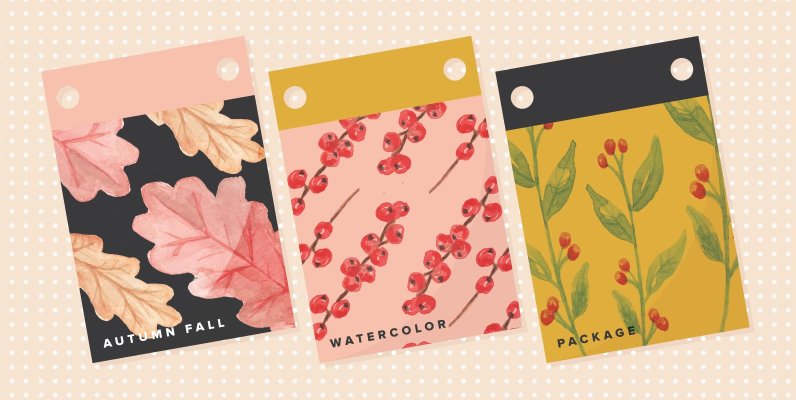 Autumn Fall Watercolor Package