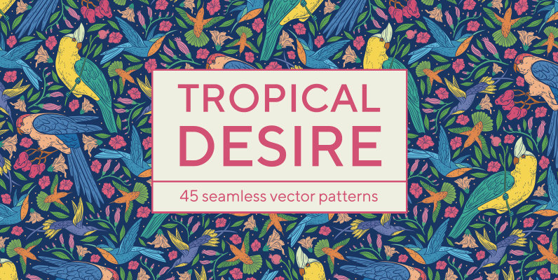 Tropical Desire Patterns Collection