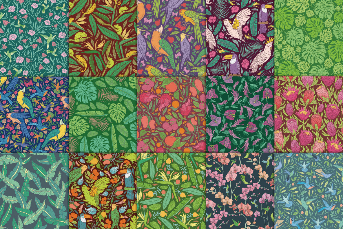 Tropical Desire Patterns Collection Tropical Desire Patterns Collection