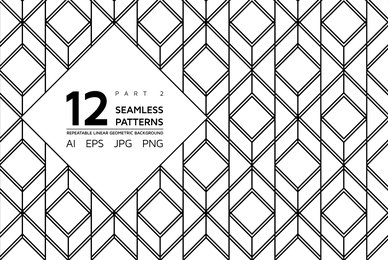 12 Linear Geometric Patterns   Part 2