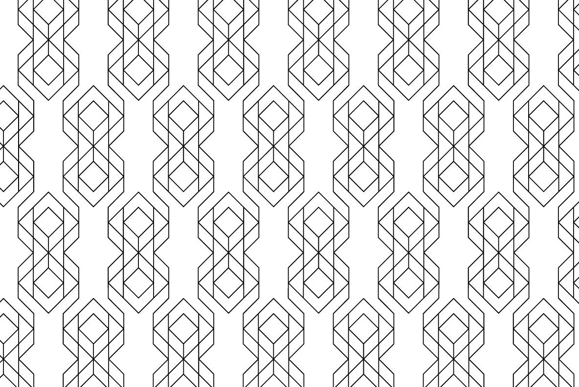 12 Linear Geometric Patterns   Part 2 5