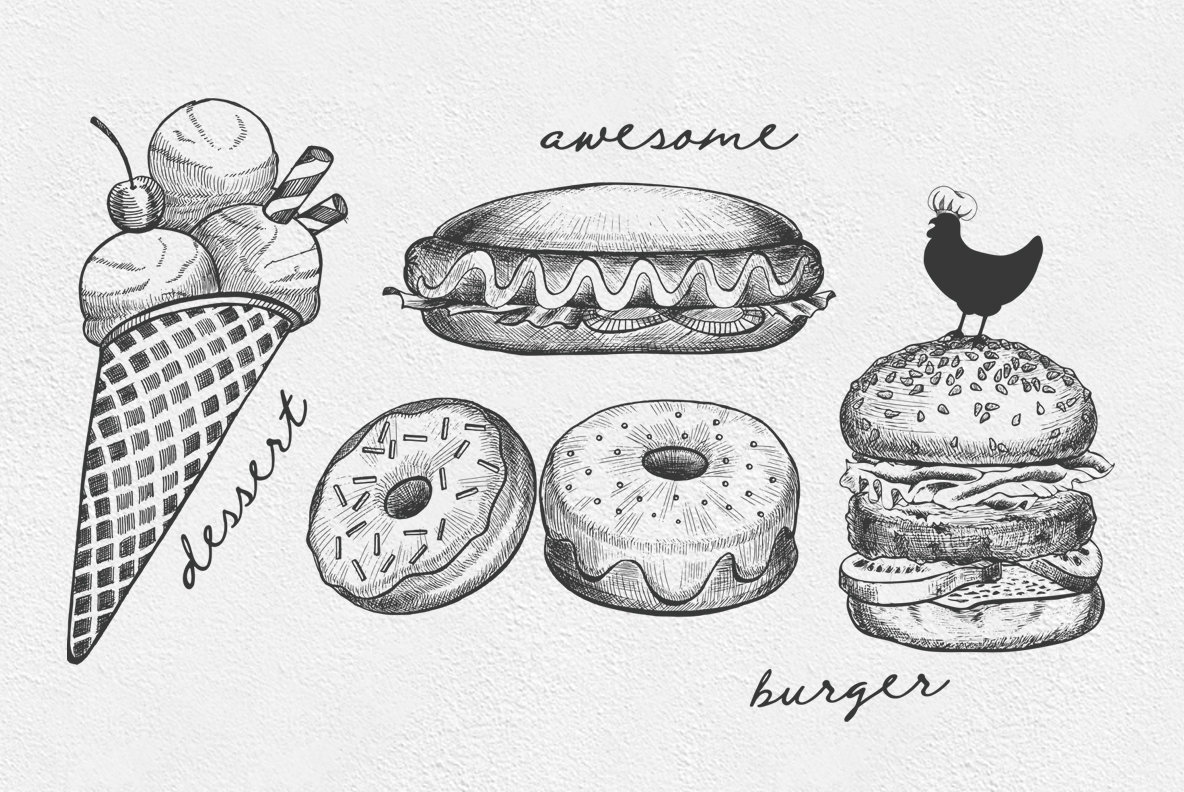 Fast Food Illustrations 2