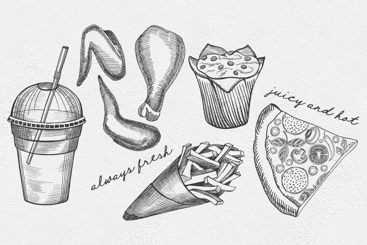 Fast Food Illustrations 3