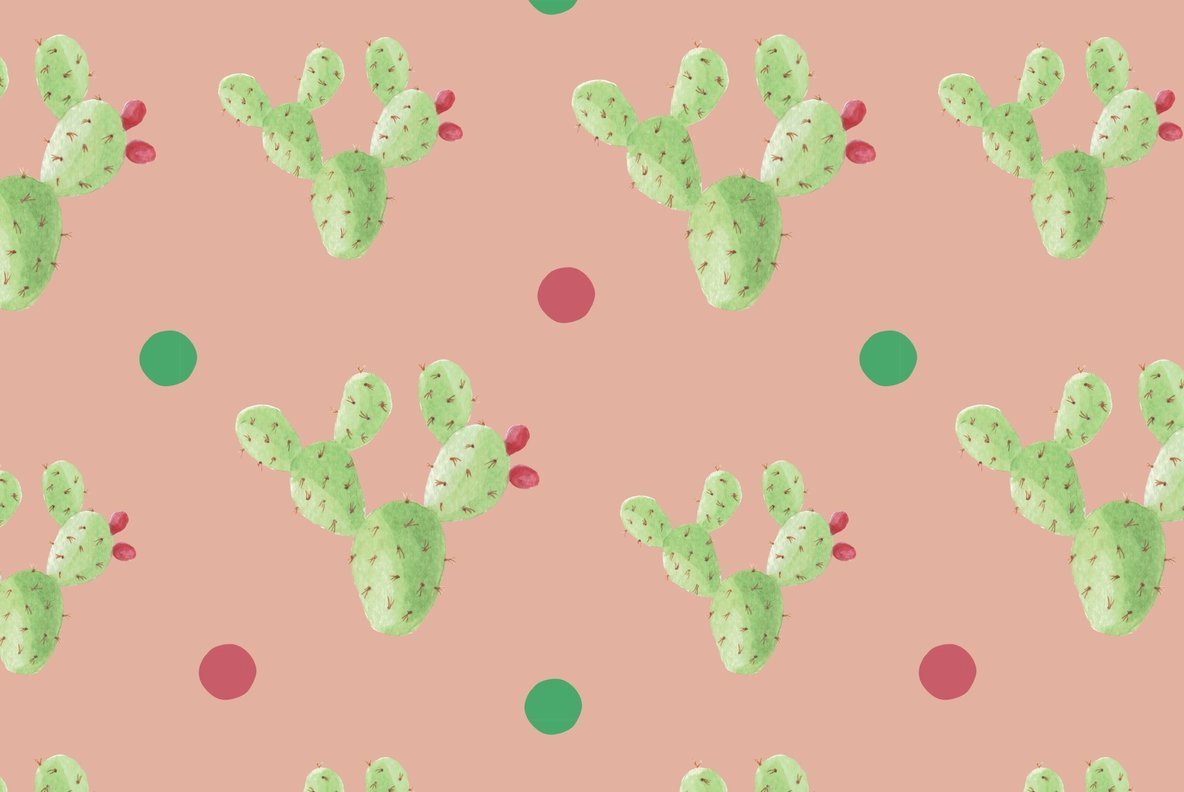 Cactus Flower Watercolor Package 2