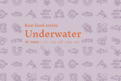 Underwater   Food Icons