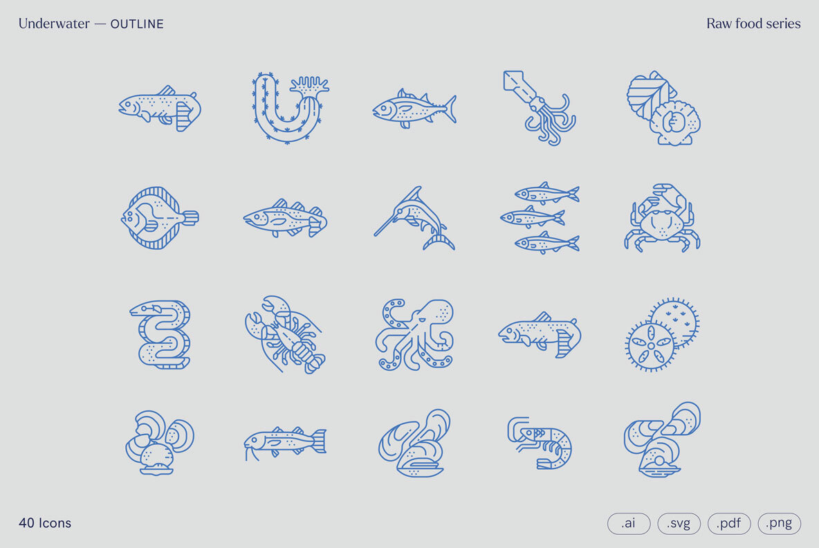 Underwater   Food Icons 2