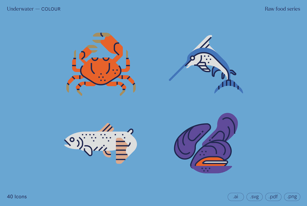Underwater   Food Icons 5