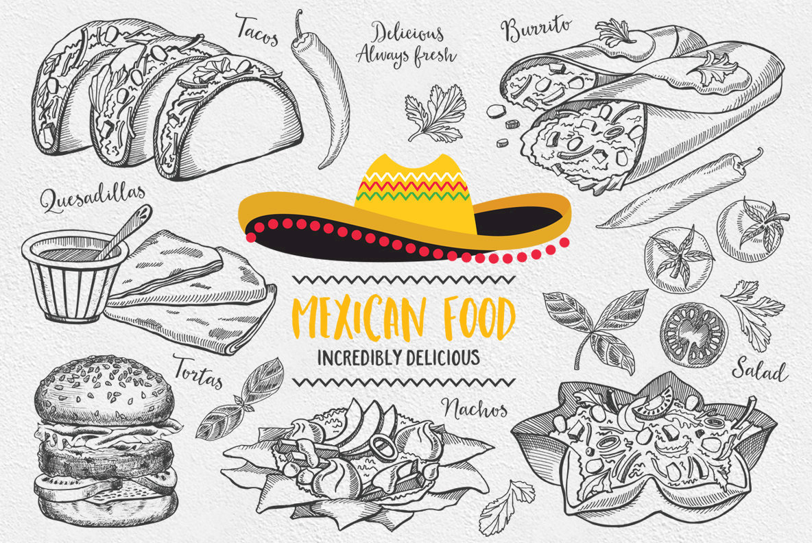 Mexican Food Illustrations 4