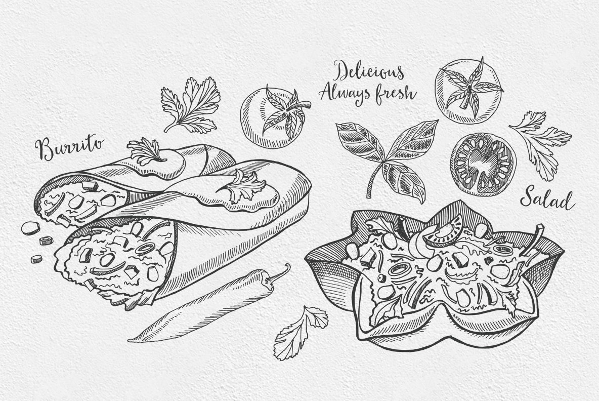 Mexican Food Illustrations 6