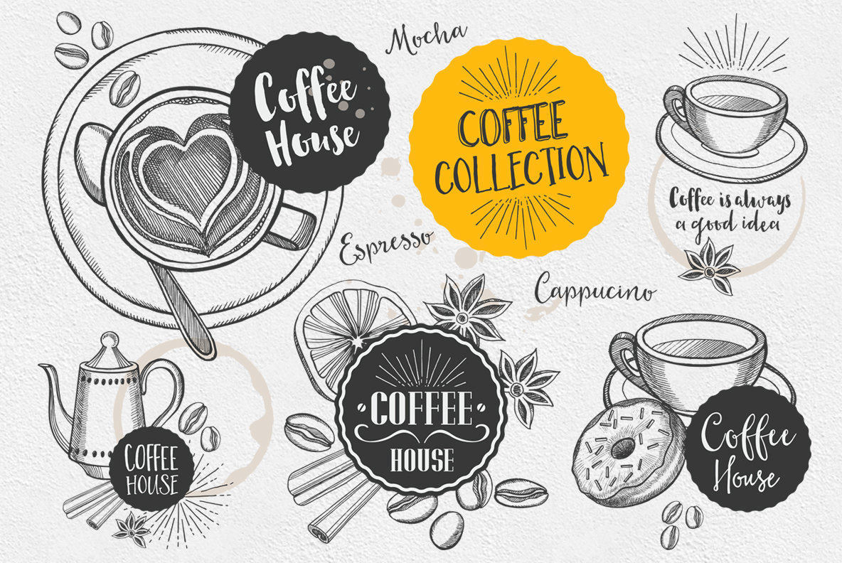 Coffee Drink Illustrations 3