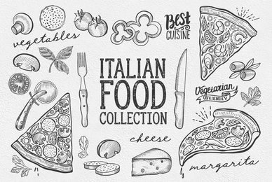 Italian Food Illustrations