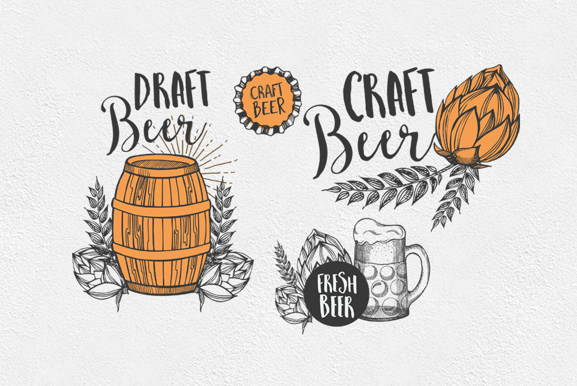 Beer Alcohol Illustrations 4