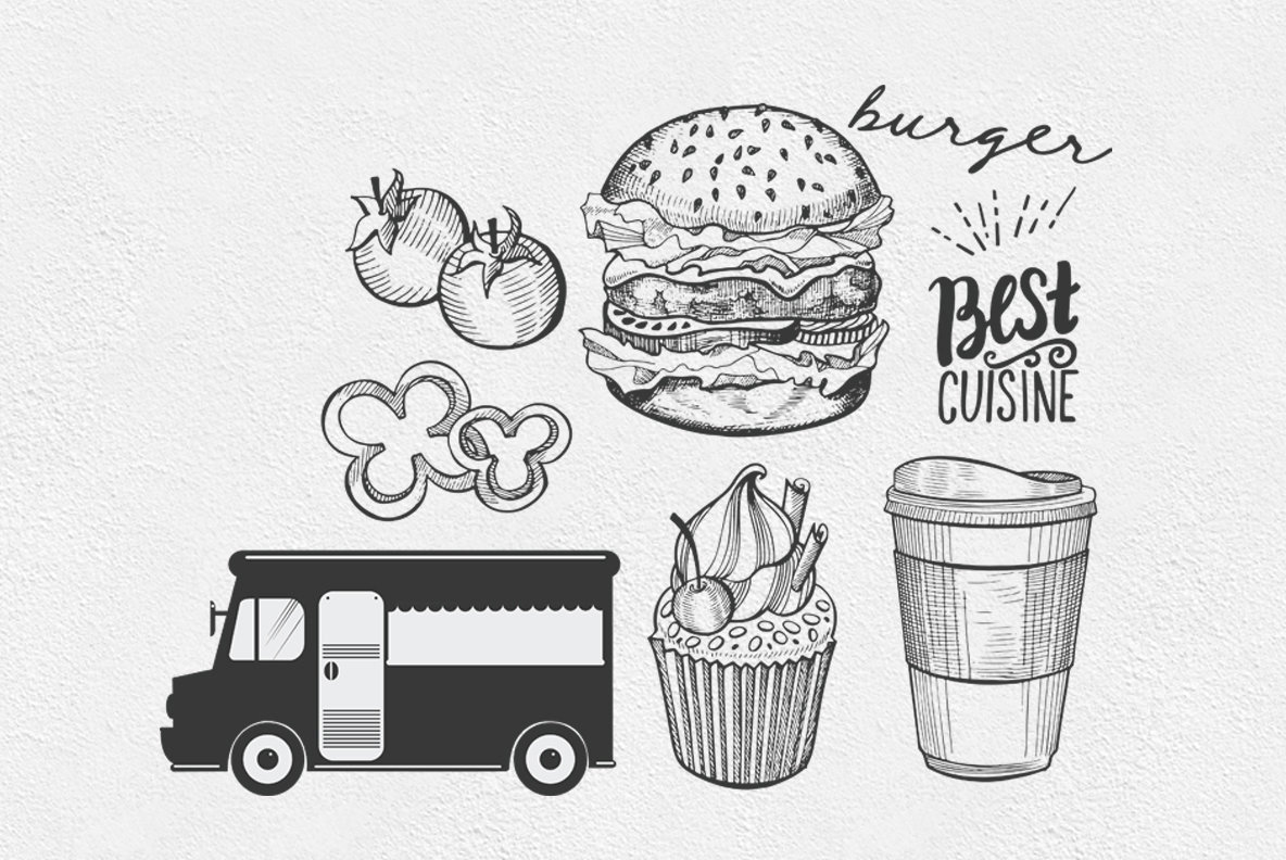 Food Truck Illustrations 5