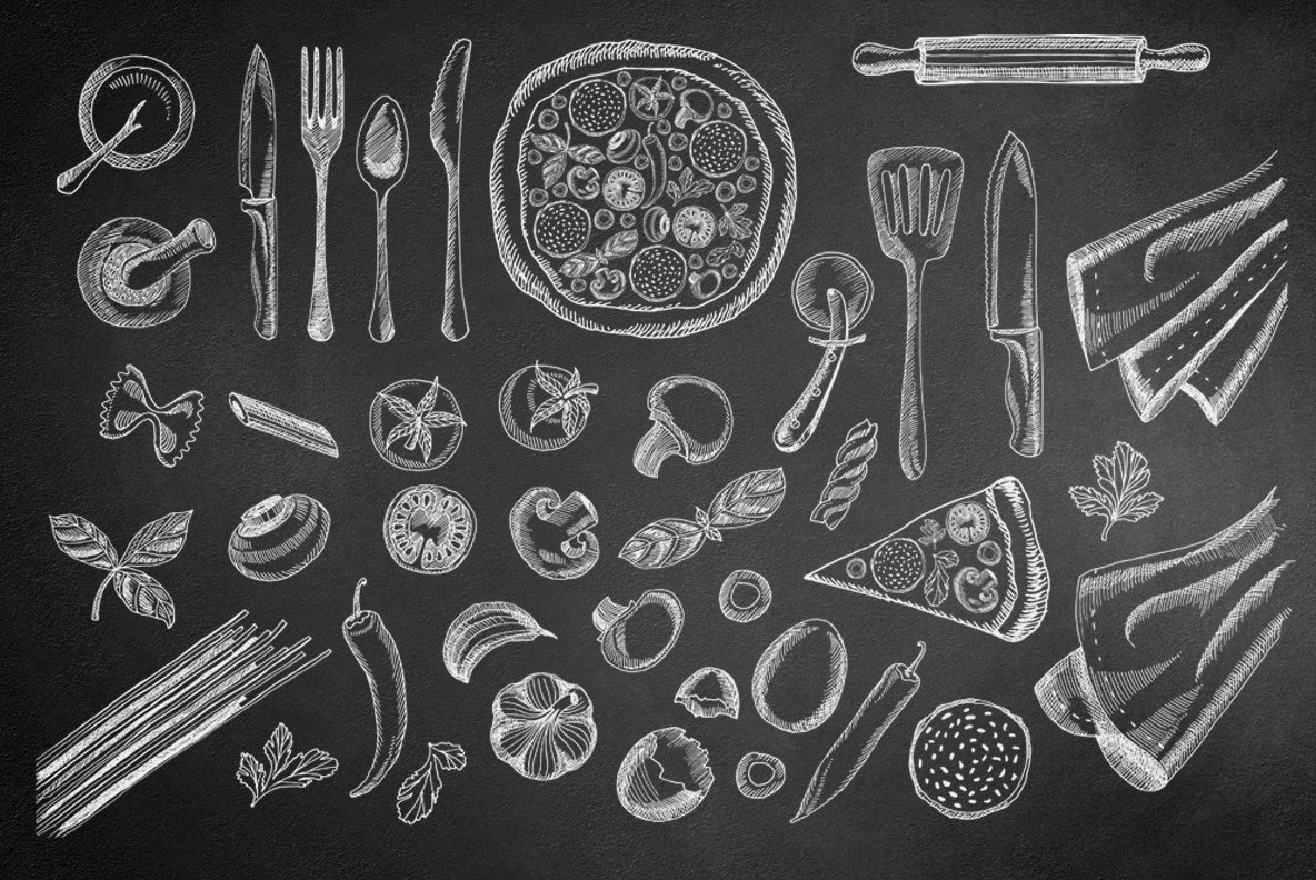 Hand Drawn Food Illustrations Hand Drawn Food Illustrations