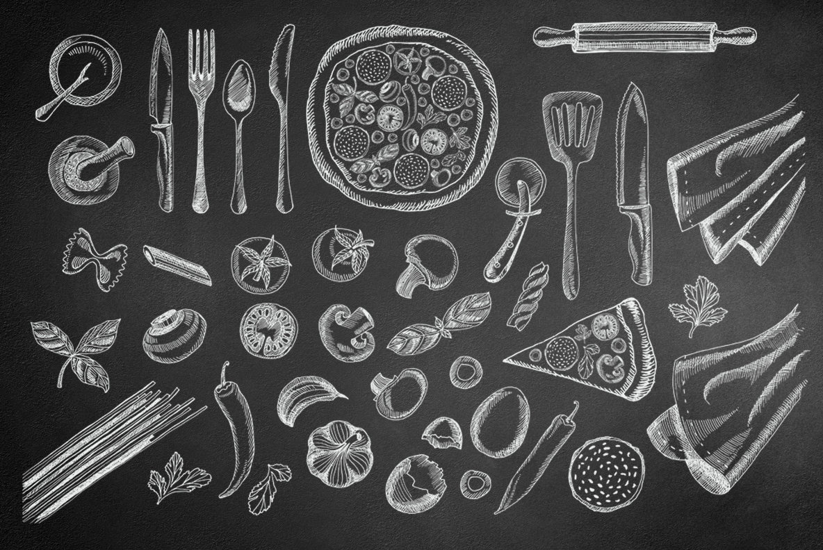Hand Drawn Food Illustrations Hand Drawn Food Illustrations