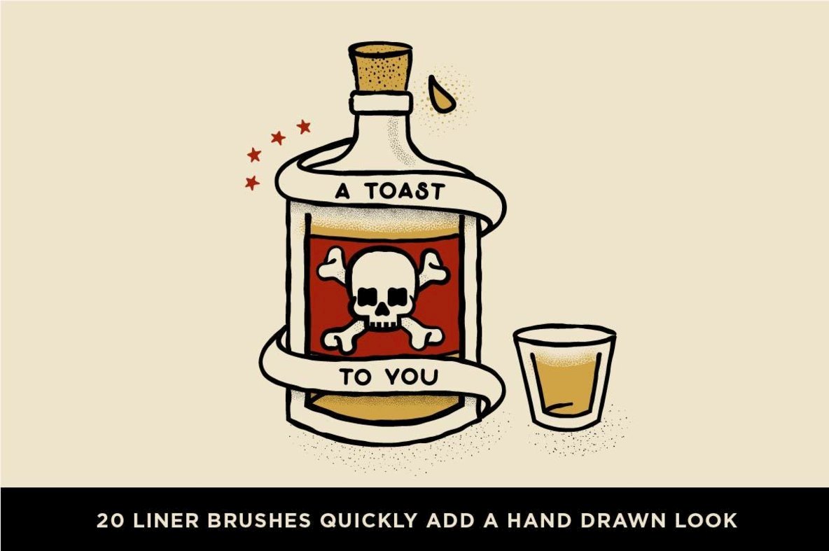 Drunk Sailor Vector Stippling Brushes More Drunk Sailor Vector Stippling Brushes More