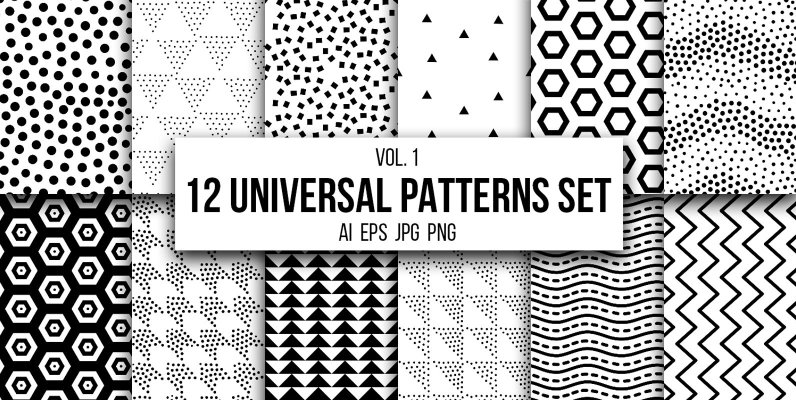12 Universal Patterns Set Vol  1