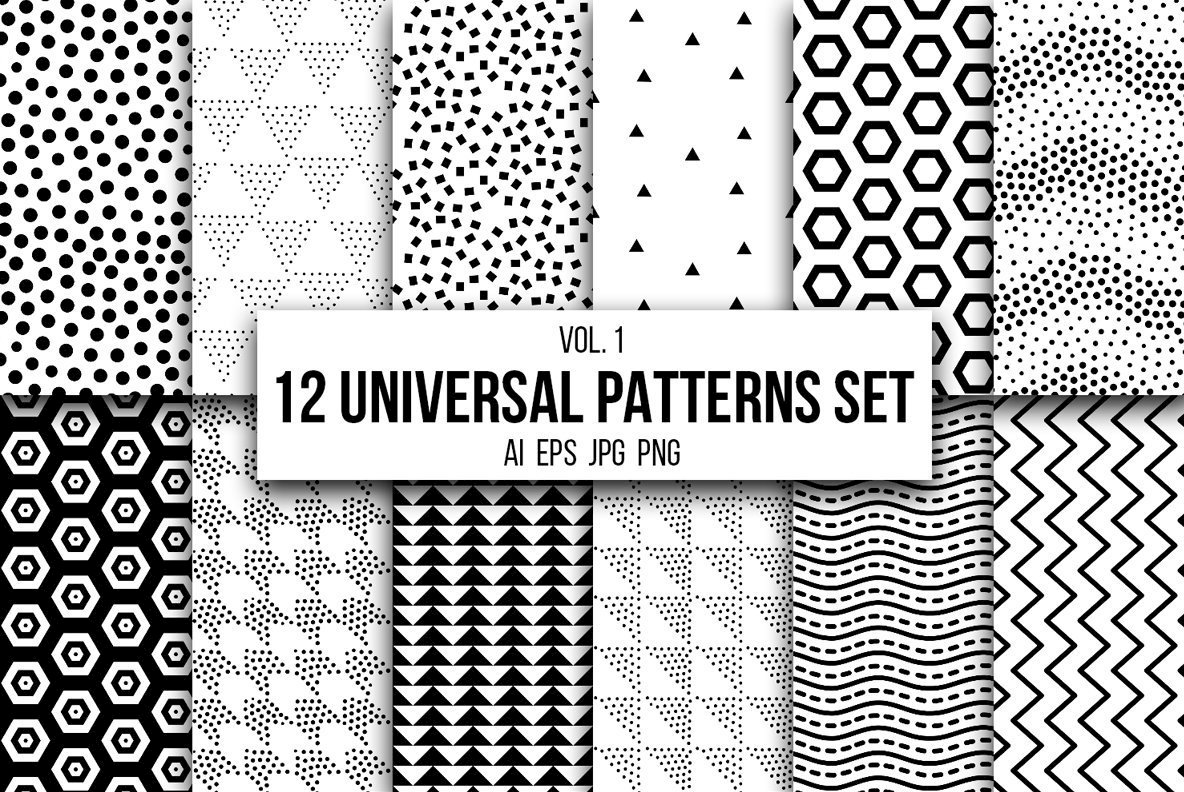 12 Universal Patterns Set Vol  1 1