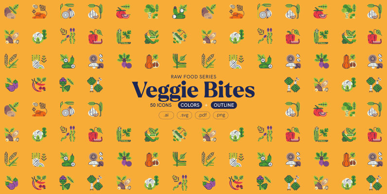 Veggie Bites    Food Icons