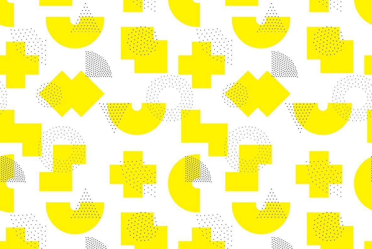 25 Geometric Seamless Patterns 3