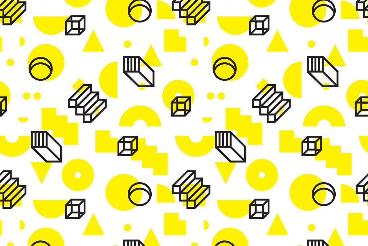 25 Geometric Seamless Patterns 12