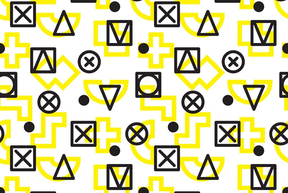 25 Geometric Seamless Patterns 25