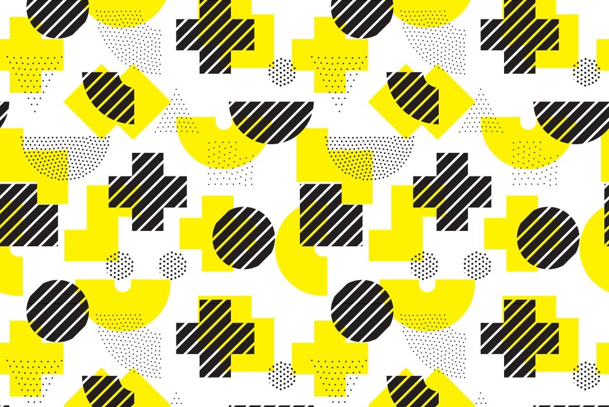 25 Geometric Seamless Patterns 26